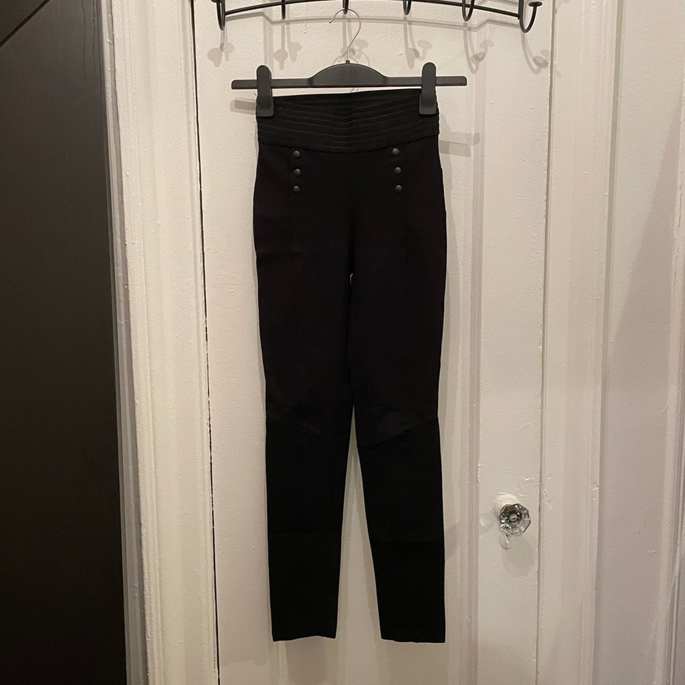 ZARA black tights/leggings with with button details